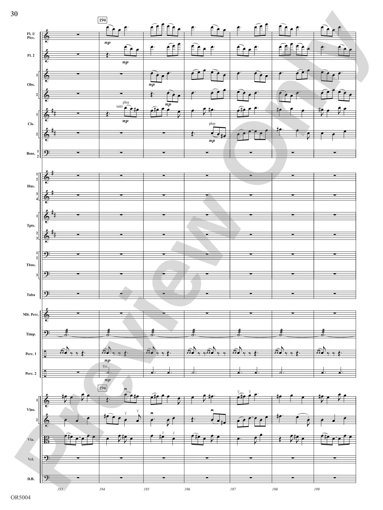 Summer Dances: Full Orchestra Conductor Score & Parts