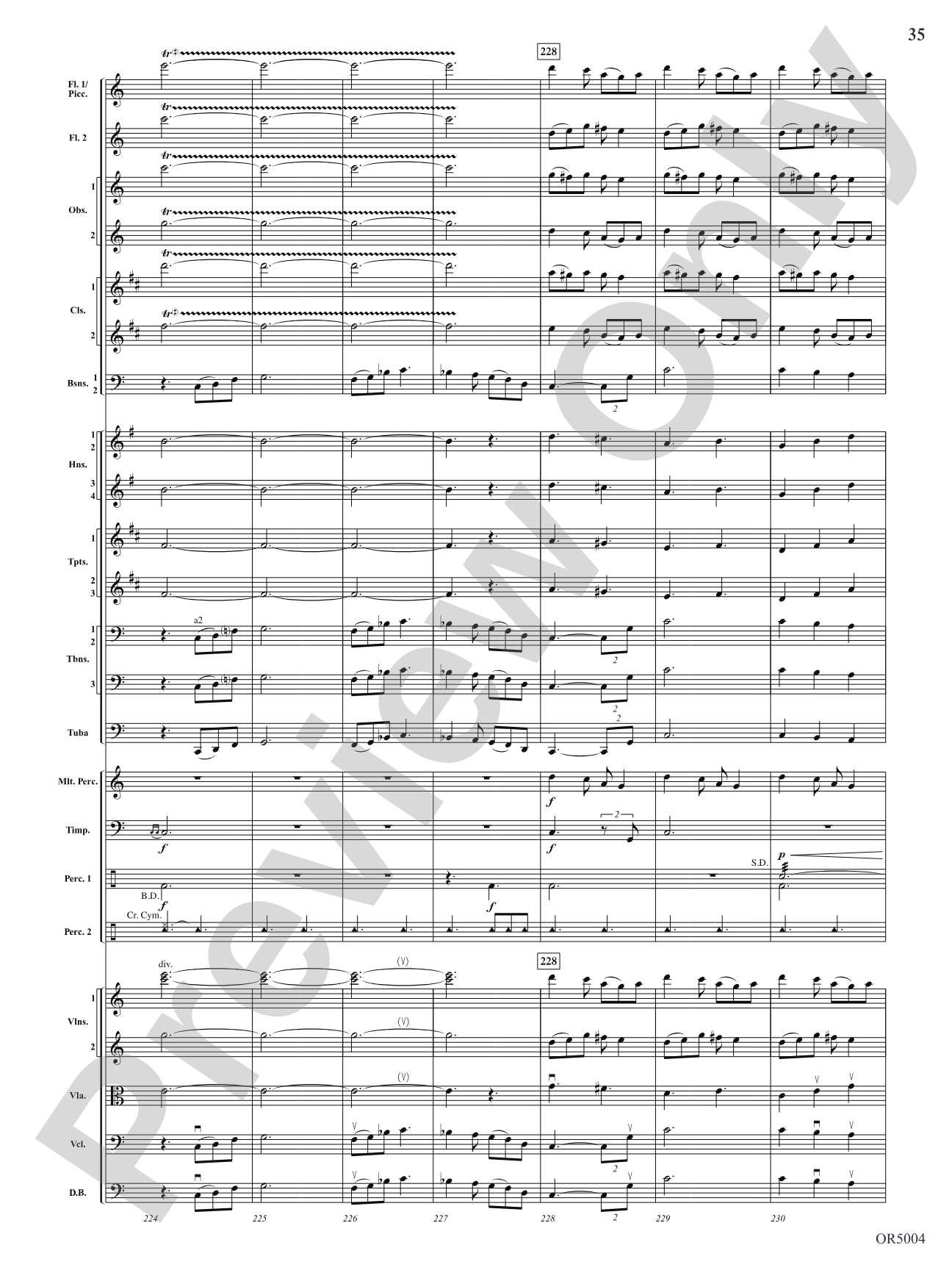 Summer Dances: Full Orchestra Conductor Score & Parts