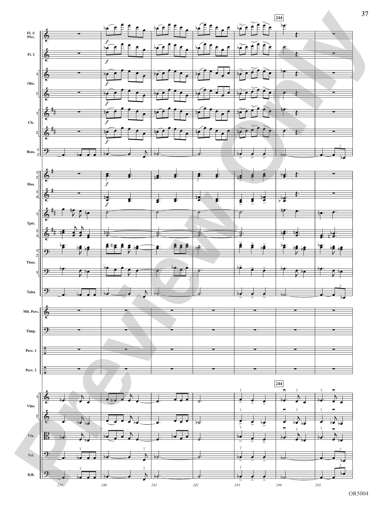 Summer Dances: Full Orchestra Conductor Score & Parts