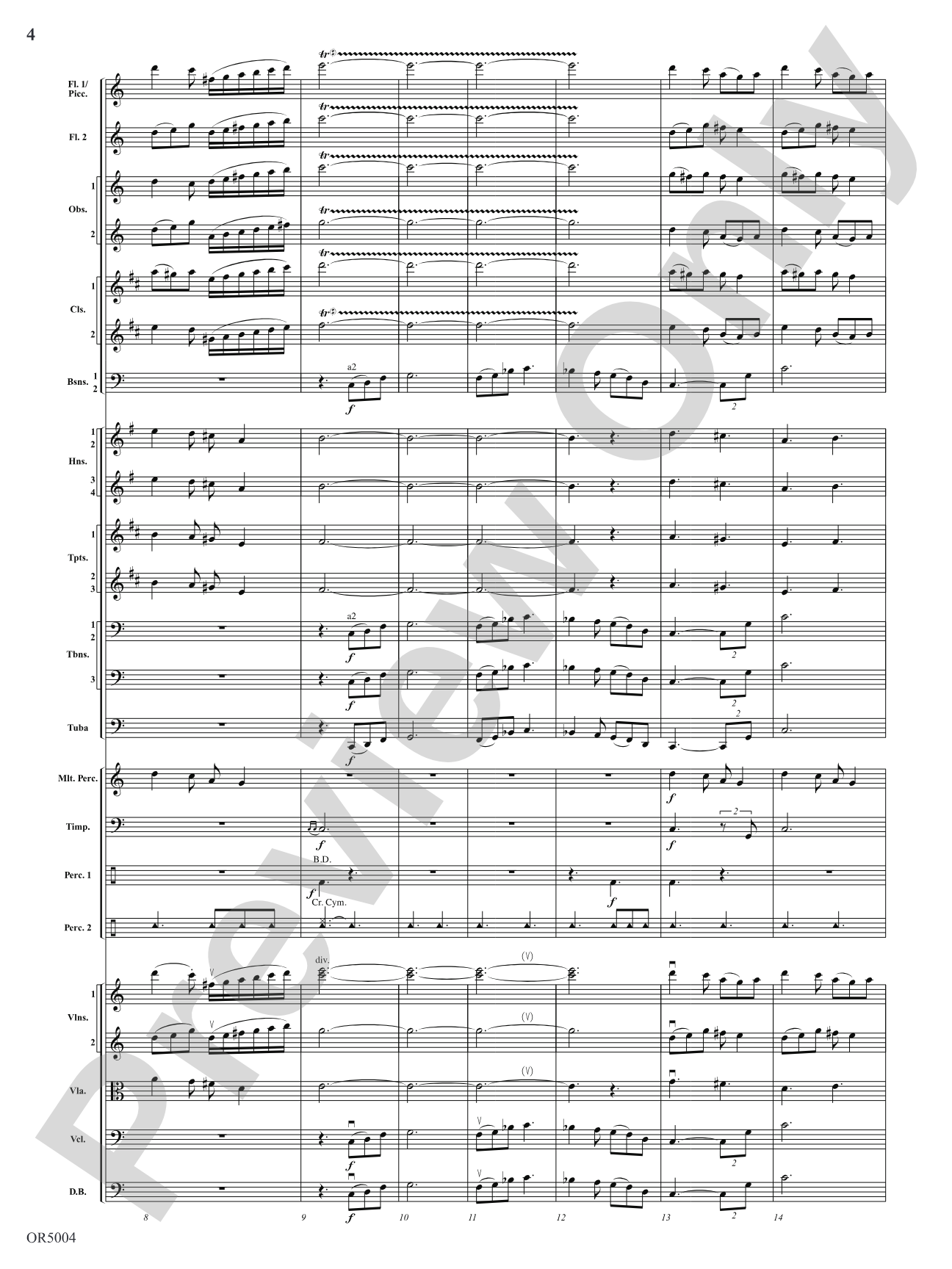 Summer Dances: Full Orchestra Conductor Score & Parts