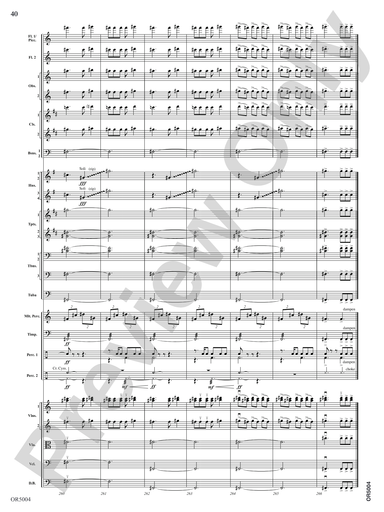 Summer Dances: Full Orchestra Conductor Score & Parts