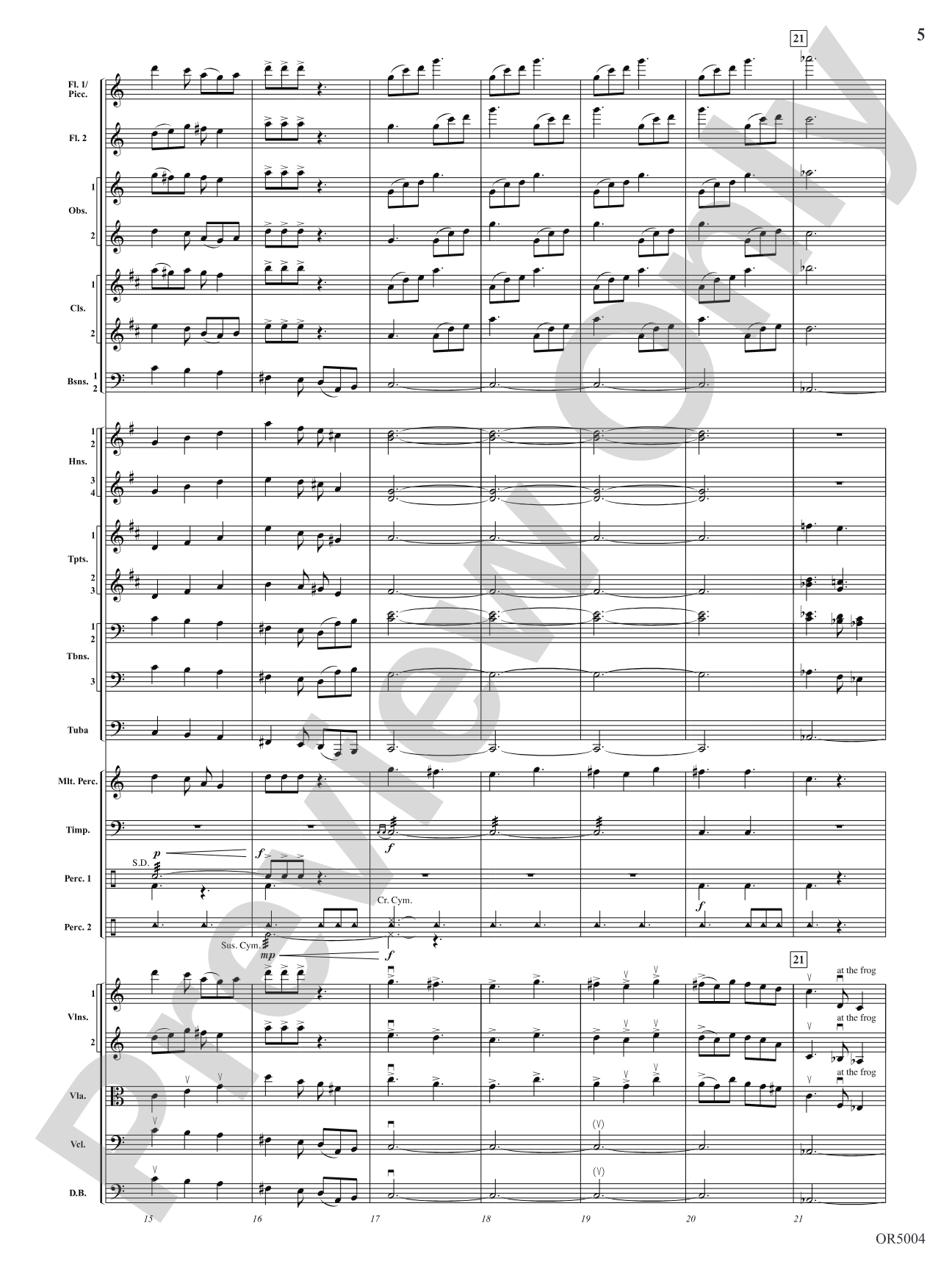 Summer Dances: Full Orchestra Conductor Score & Parts