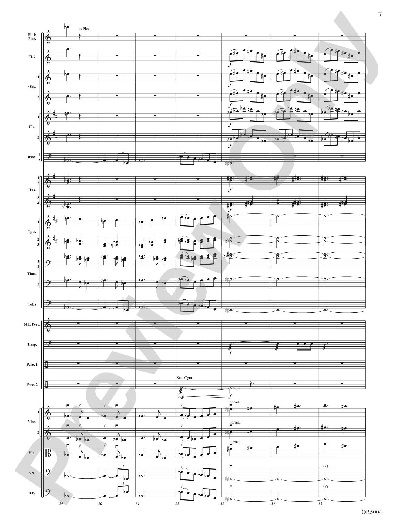 Summer Dances: Full Orchestra Conductor Score & Parts
