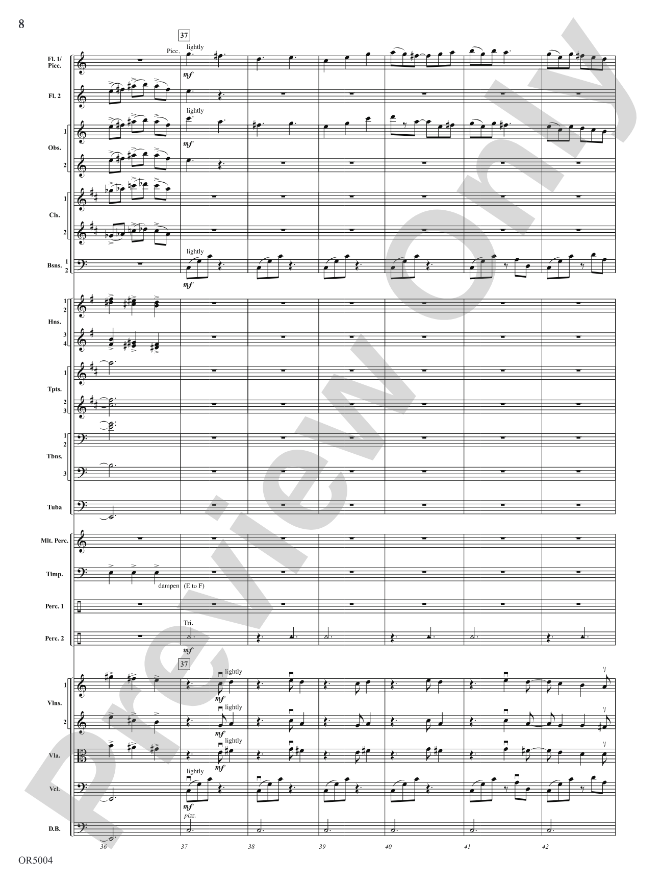 Summer Dances: Full Orchestra Conductor Score & Parts