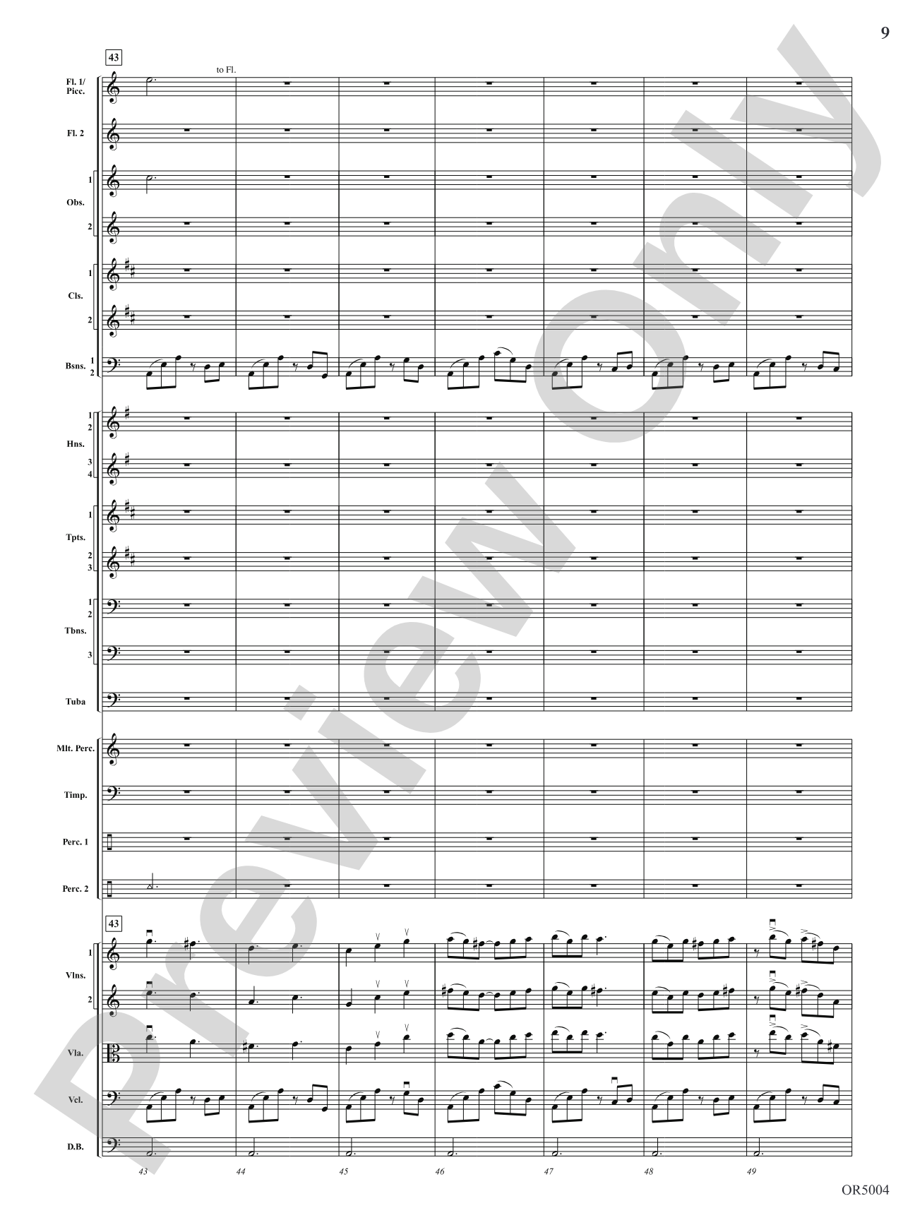 Summer Dances: Full Orchestra Conductor Score & Parts