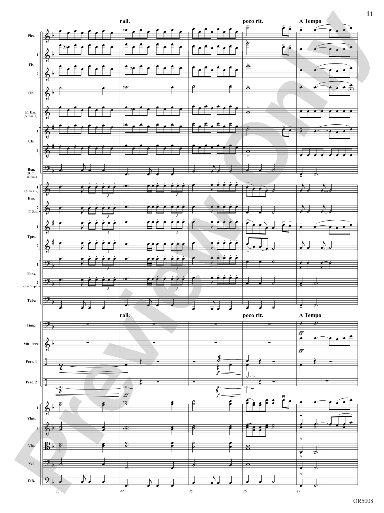 Warrior Legacy: Full Orchestra Conductor Score & Parts