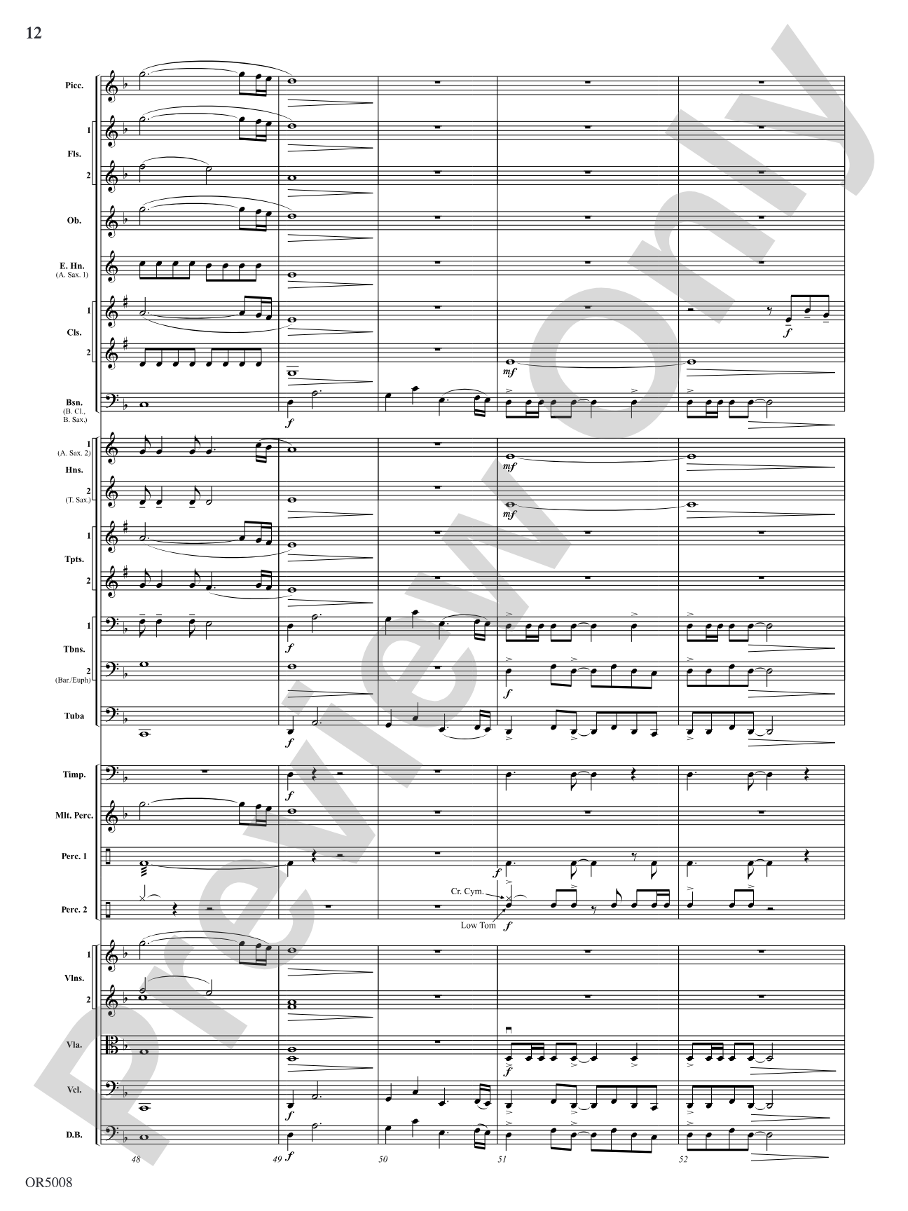 Warrior Legacy: Full Orchestra Conductor Score & Parts