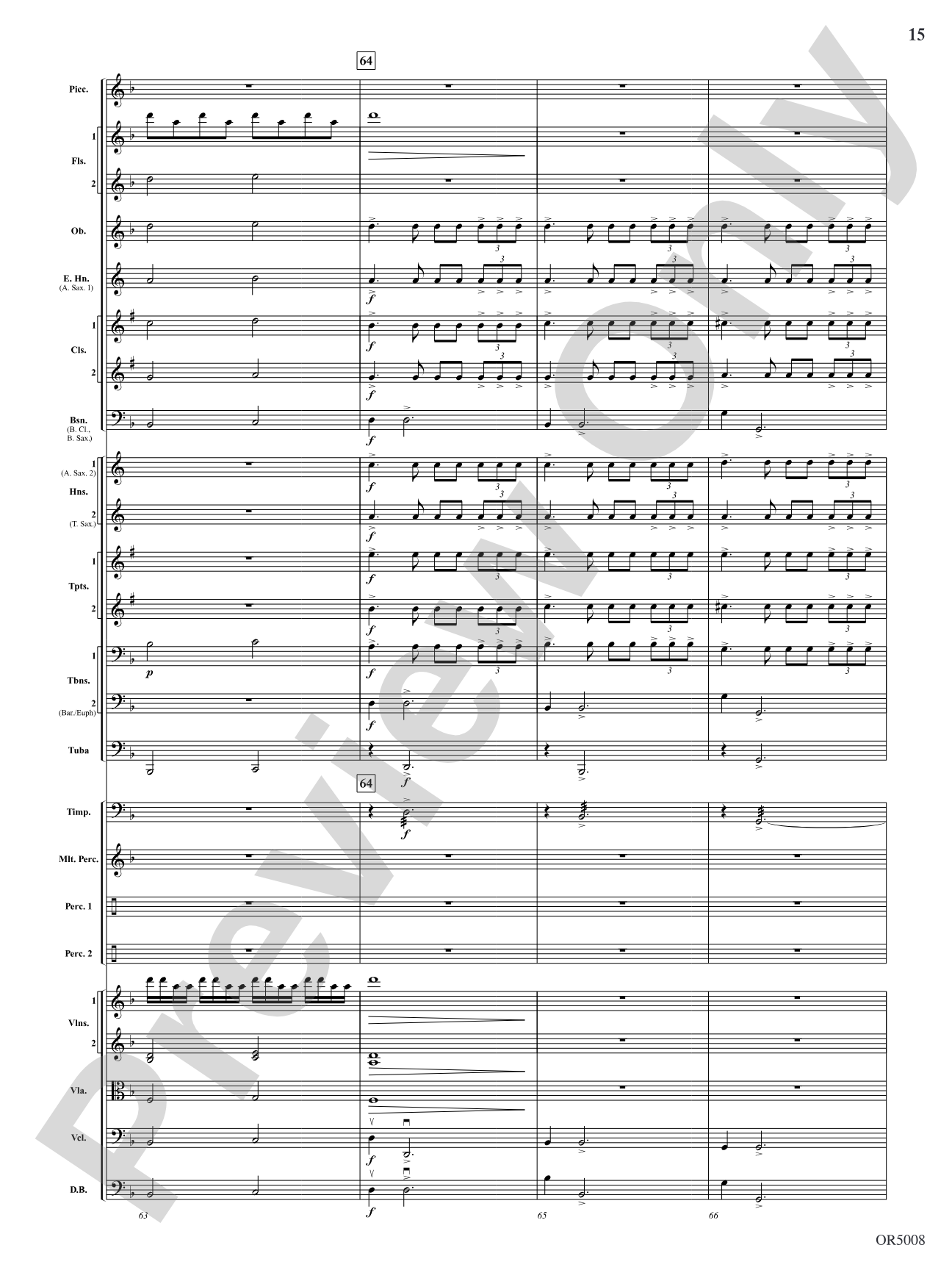 Warrior Legacy: Full Orchestra Conductor Score & Parts