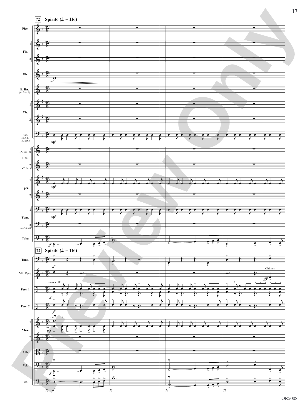 Warrior Legacy: Full Orchestra Conductor Score & Parts