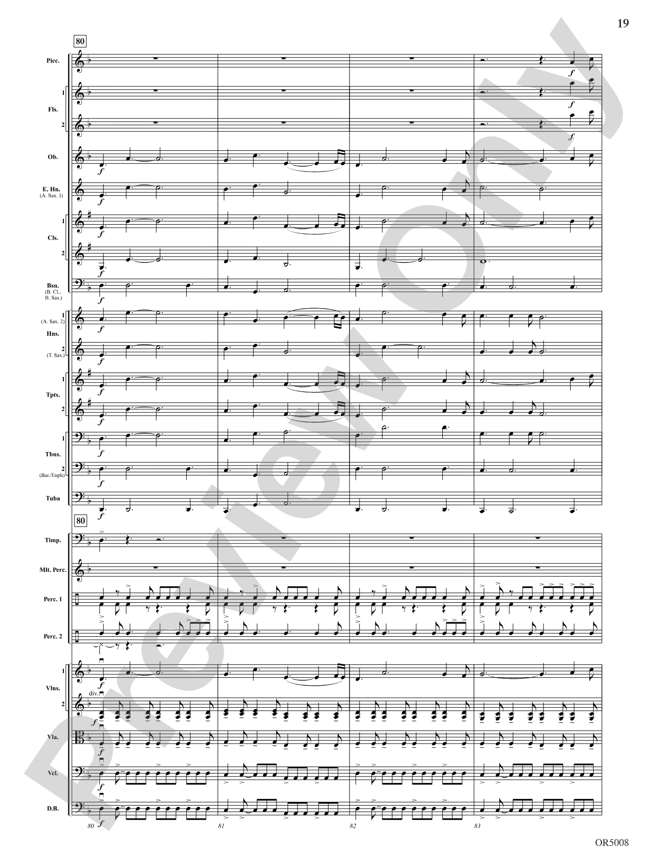 Warrior Legacy: Full Orchestra Conductor Score & Parts
