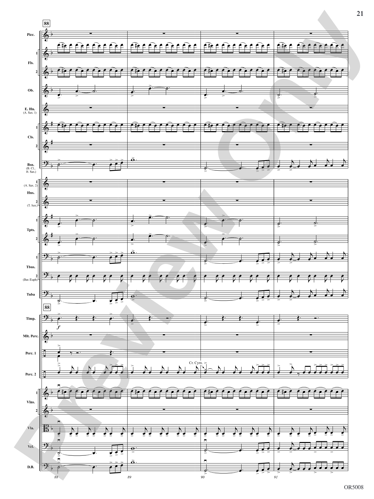 Warrior Legacy: Full Orchestra Conductor Score & Parts
