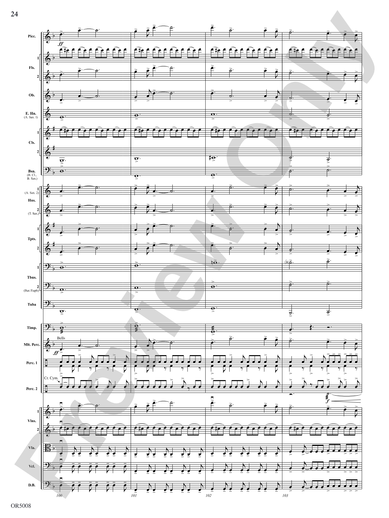 Warrior Legacy: Full Orchestra Conductor Score & Parts