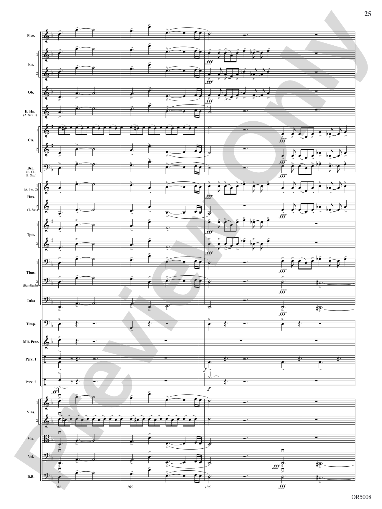 Warrior Legacy: Full Orchestra Conductor Score & Parts
