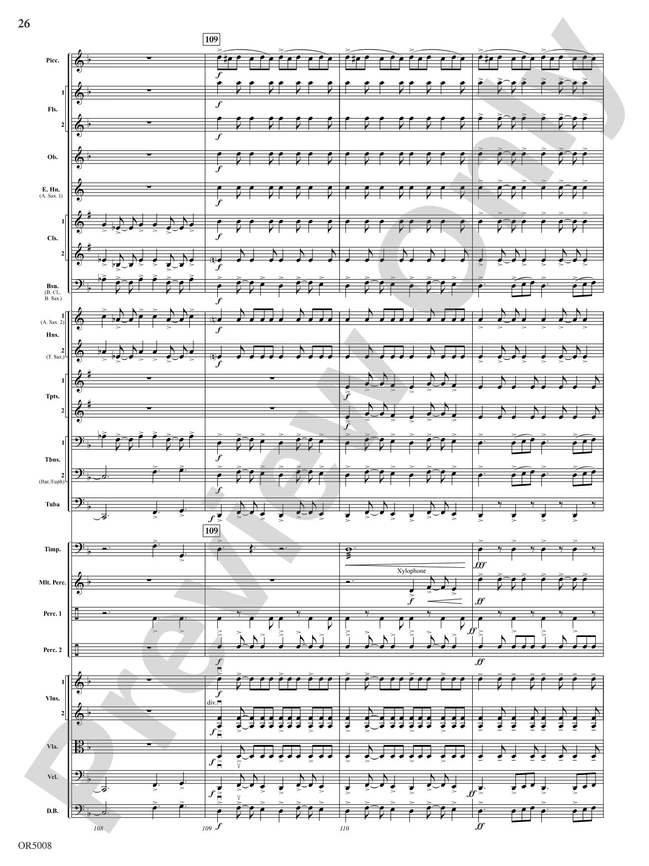 Warrior Legacy: Full Orchestra Conductor Score & Parts