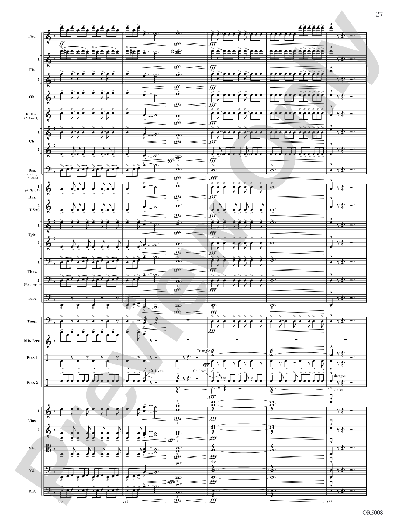Warrior Legacy: Full Orchestra Conductor Score & Parts