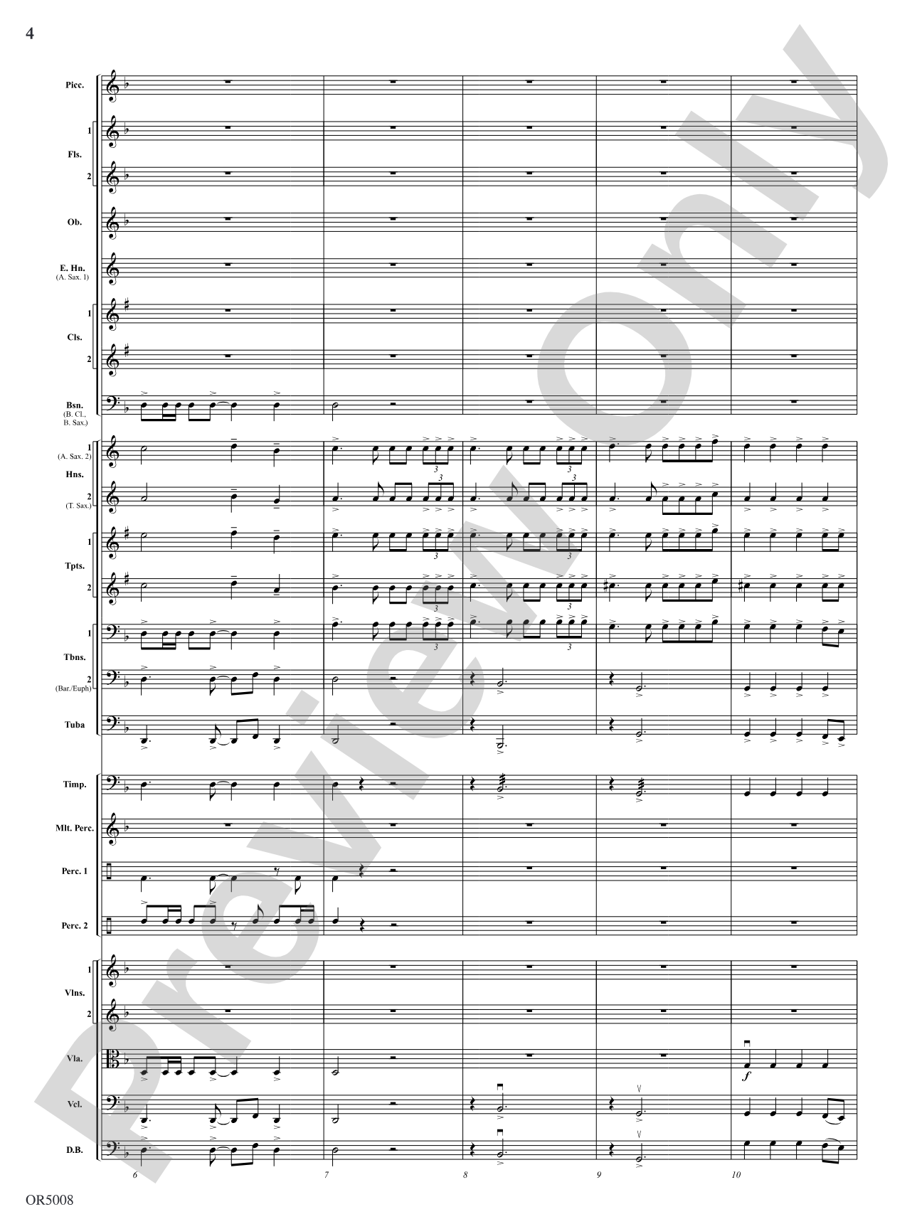Warrior Legacy: Full Orchestra Conductor Score & Parts