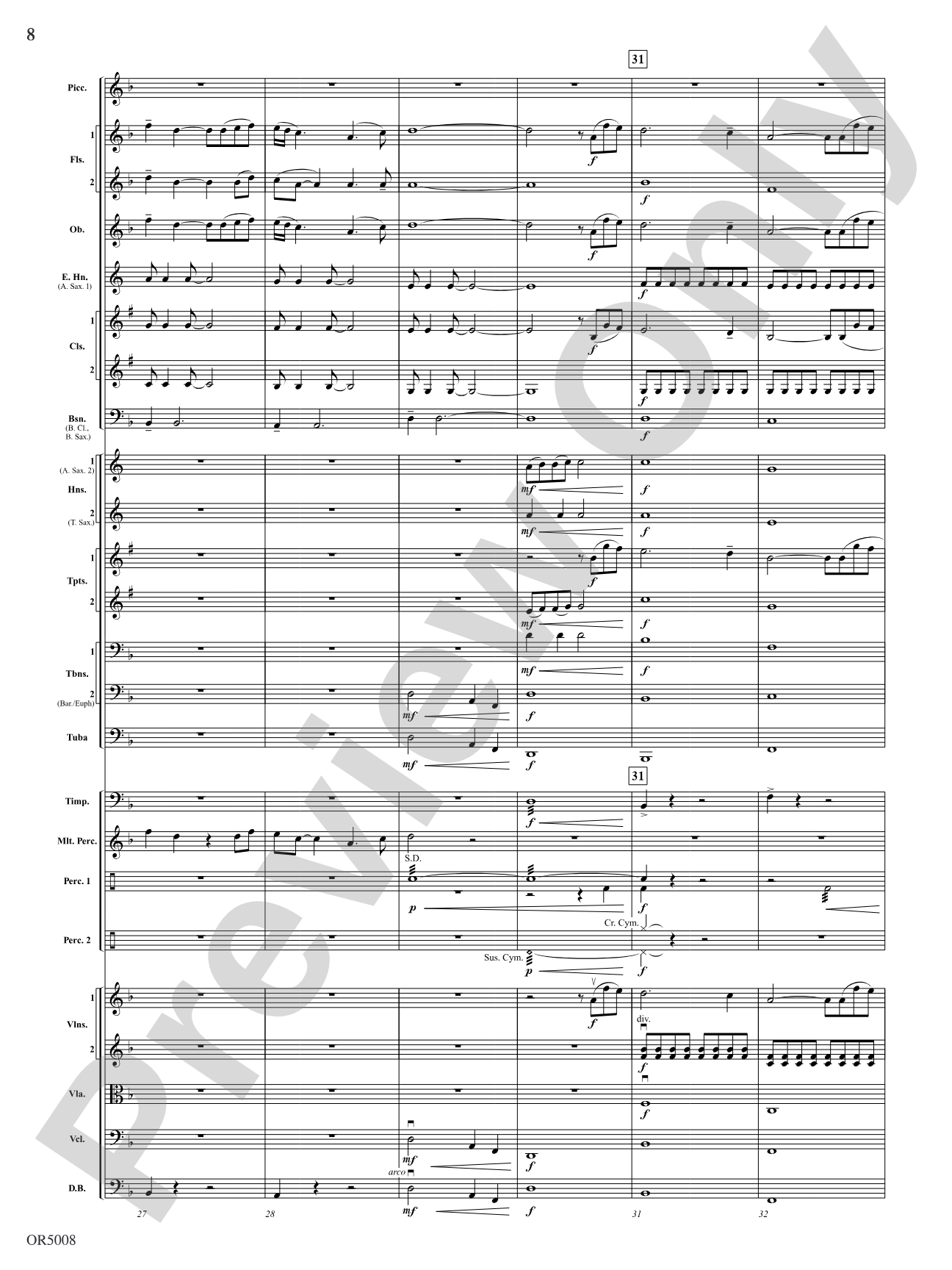 Warrior Legacy: Full Orchestra Conductor Score & Parts