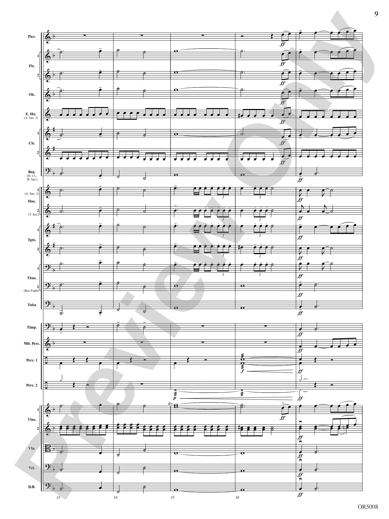 Warrior Legacy: Full Orchestra Conductor Score & Parts