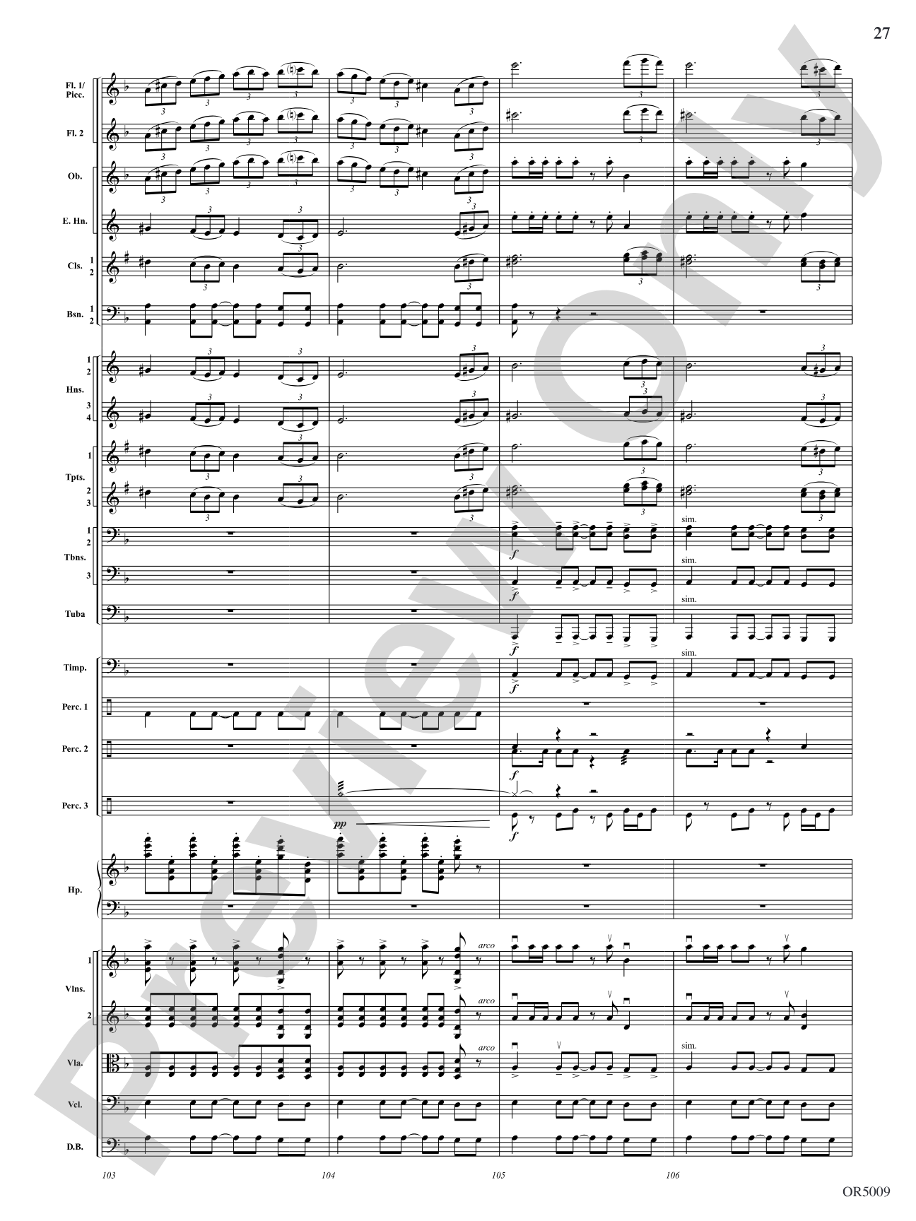 Egyptian Legacy: Full Orchestra Conductor Score & Parts