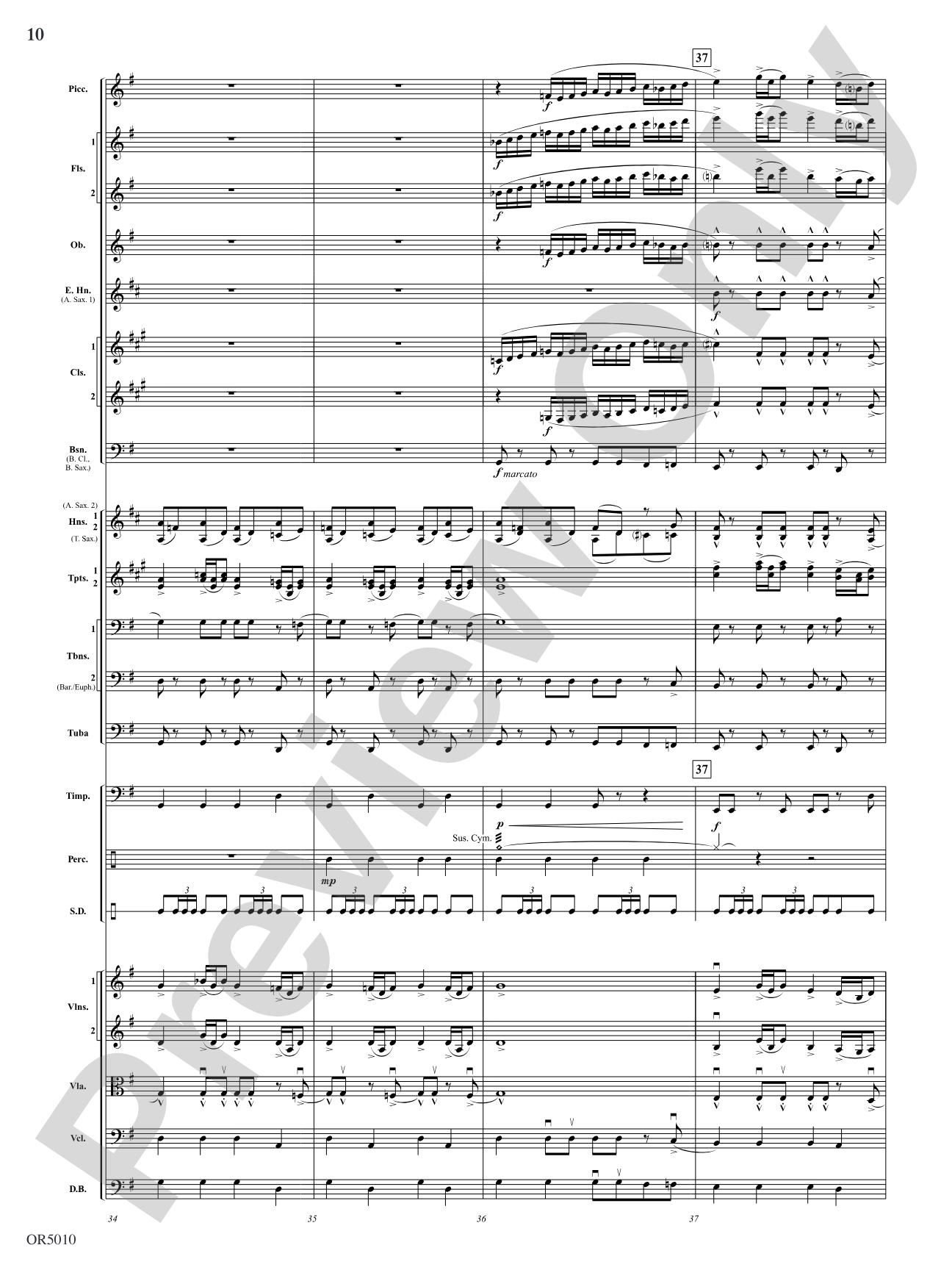 A Pirate's Legend: Full Orchestra Conductor Score & Parts