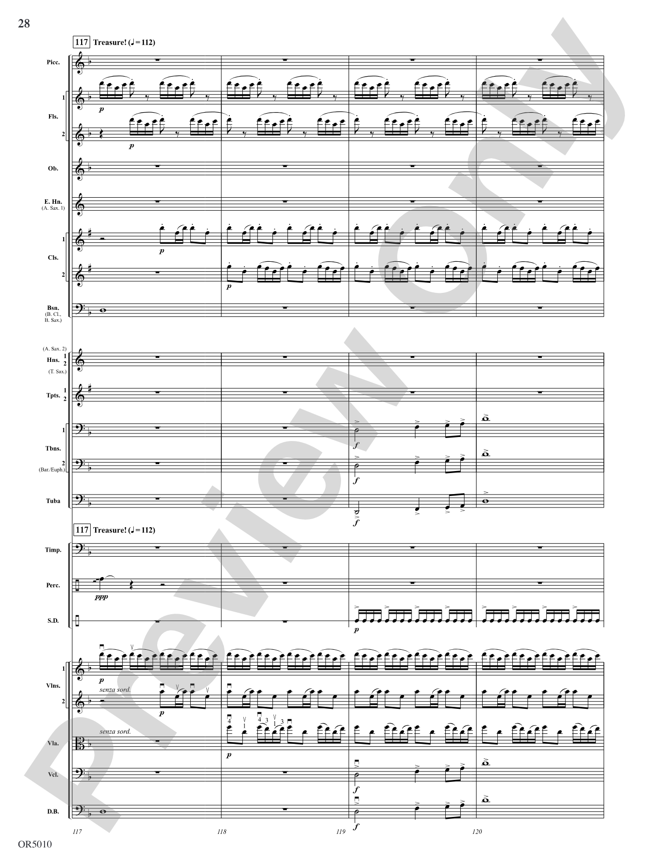 A Pirate's Legend: Full Orchestra Conductor Score & Parts
