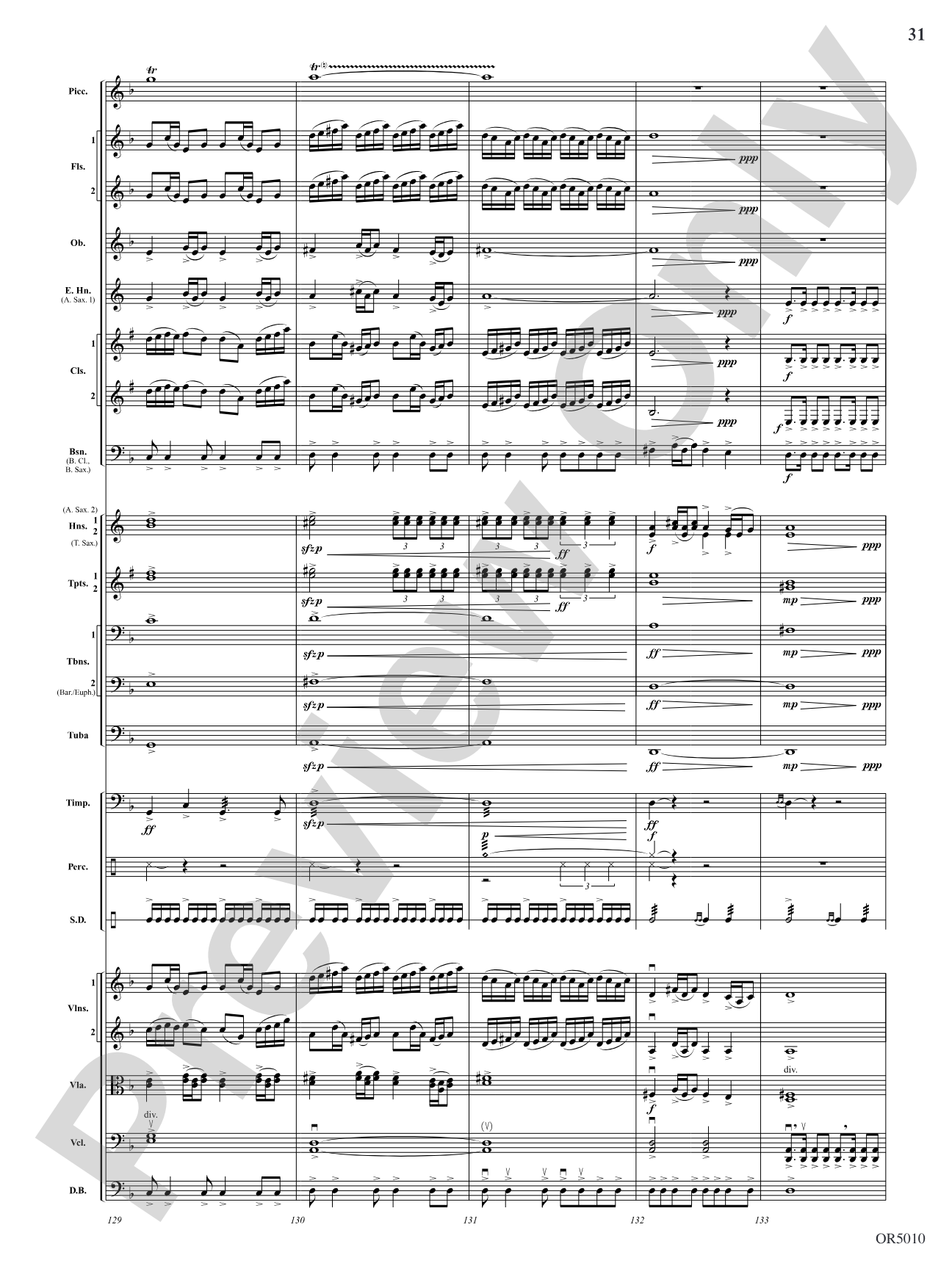 A Pirate's Legend: Full Orchestra Conductor Score & Parts