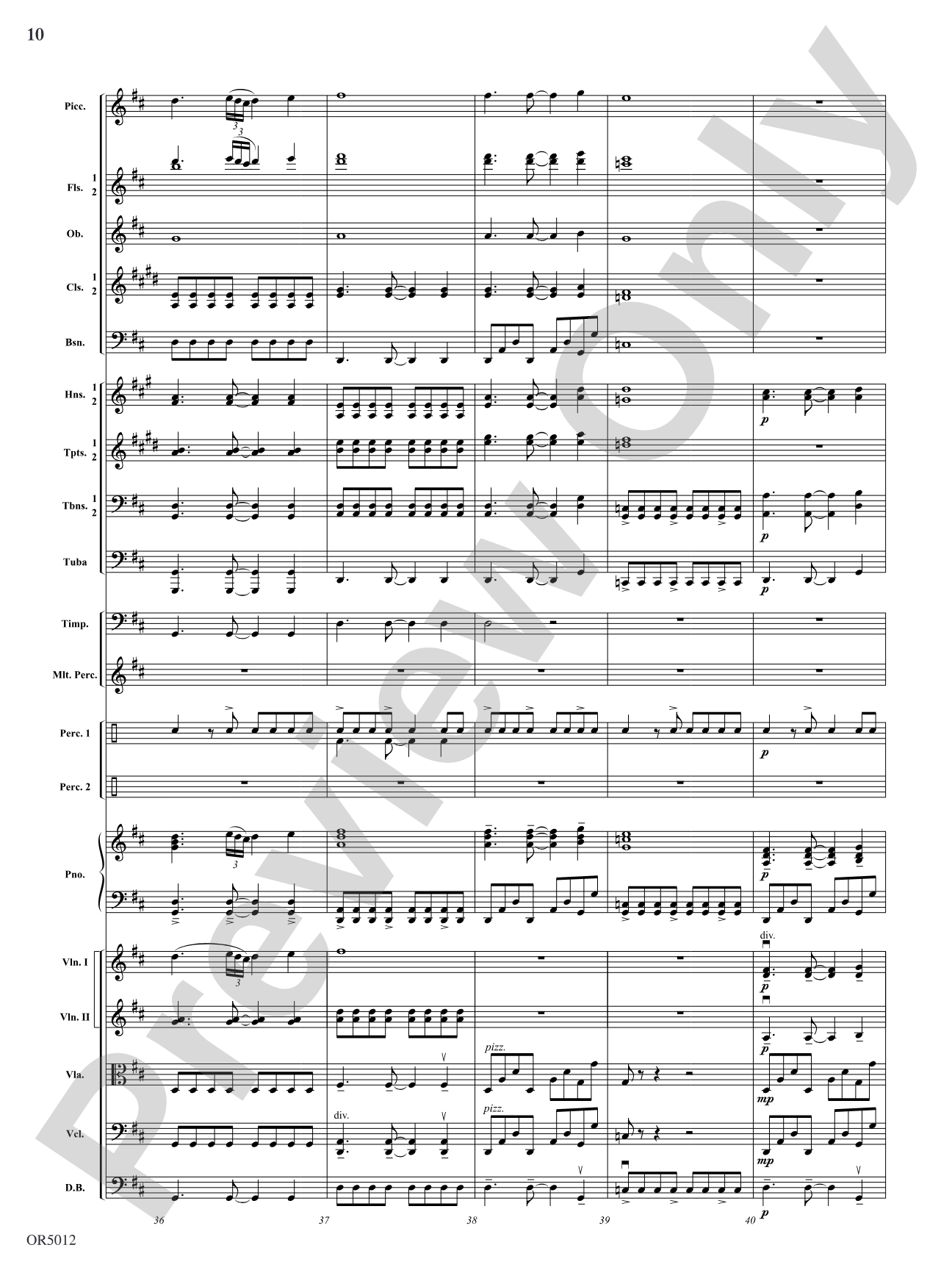 American Landscape: Full Orchestra Conductor Score & Parts