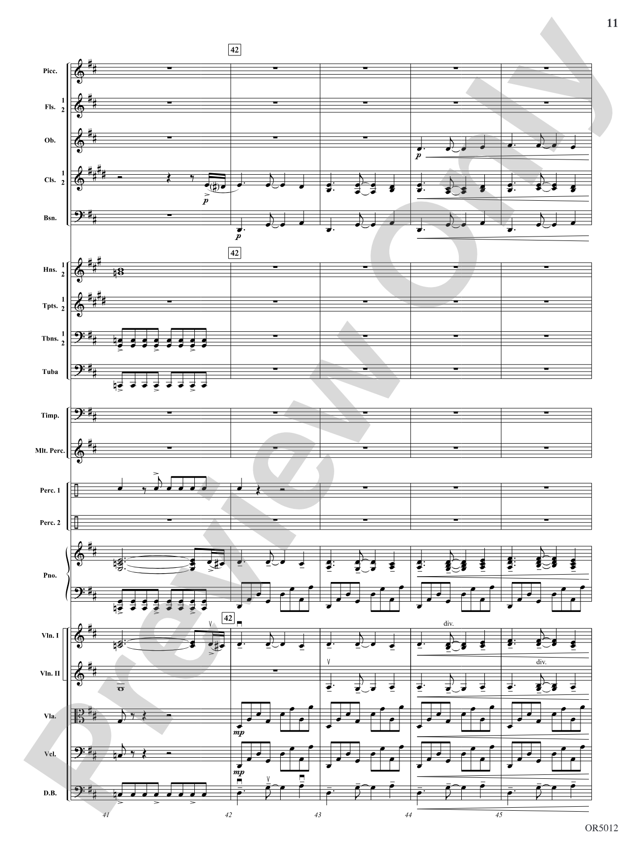 American Landscape: Full Orchestra Conductor Score & Parts