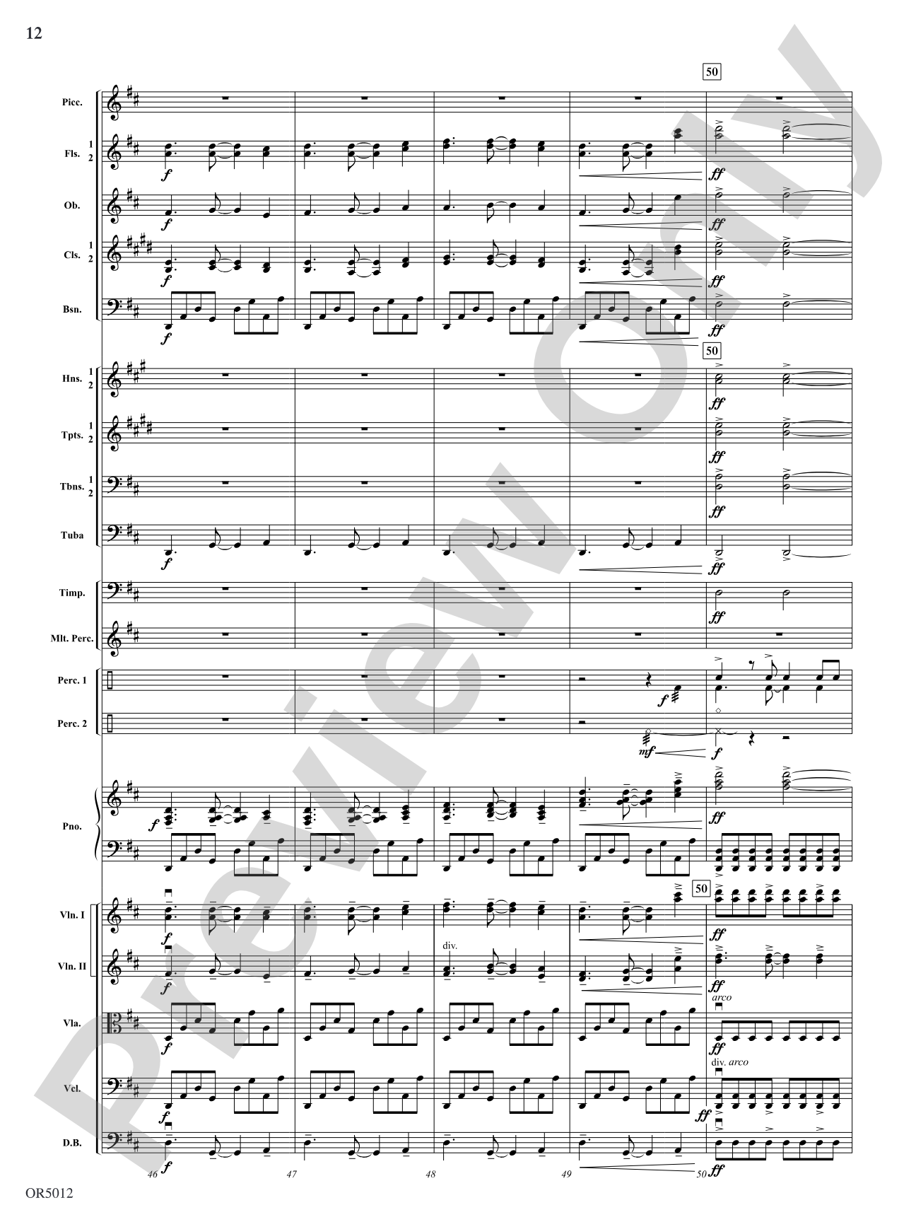 American Landscape: Full Orchestra Conductor Score & Parts