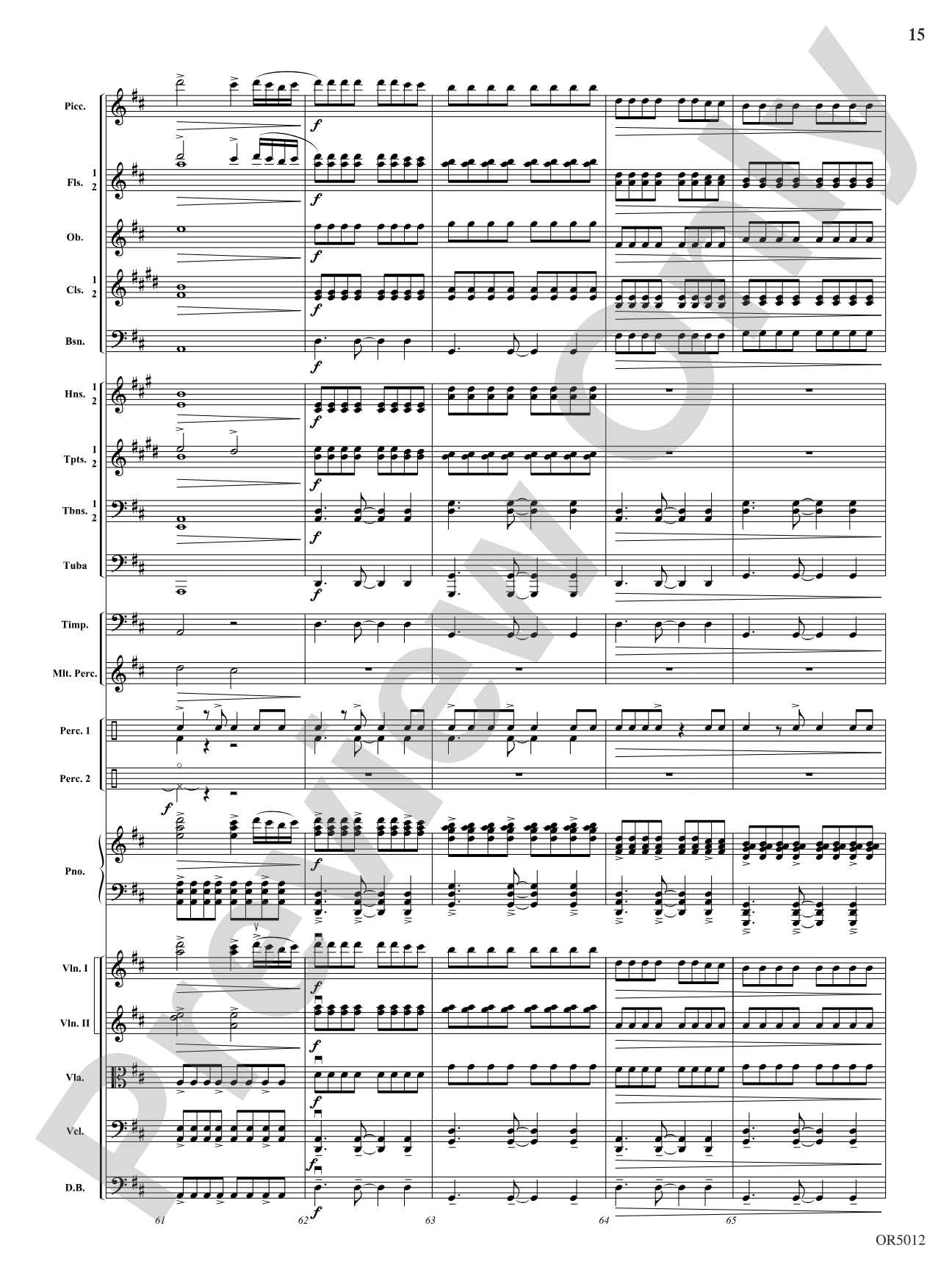 American Landscape: Full Orchestra Conductor Score & Parts