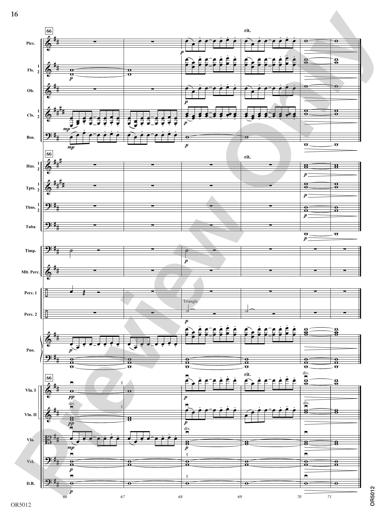 American Landscape: Full Orchestra Conductor Score & Parts