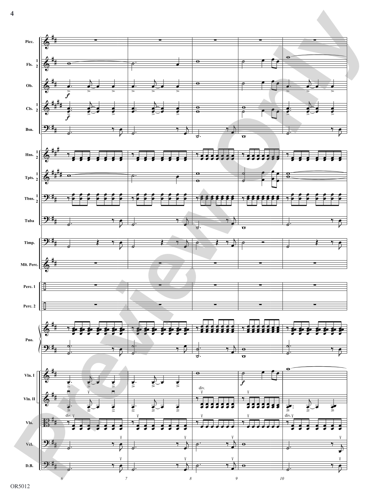 American Landscape: Full Orchestra Conductor Score & Parts