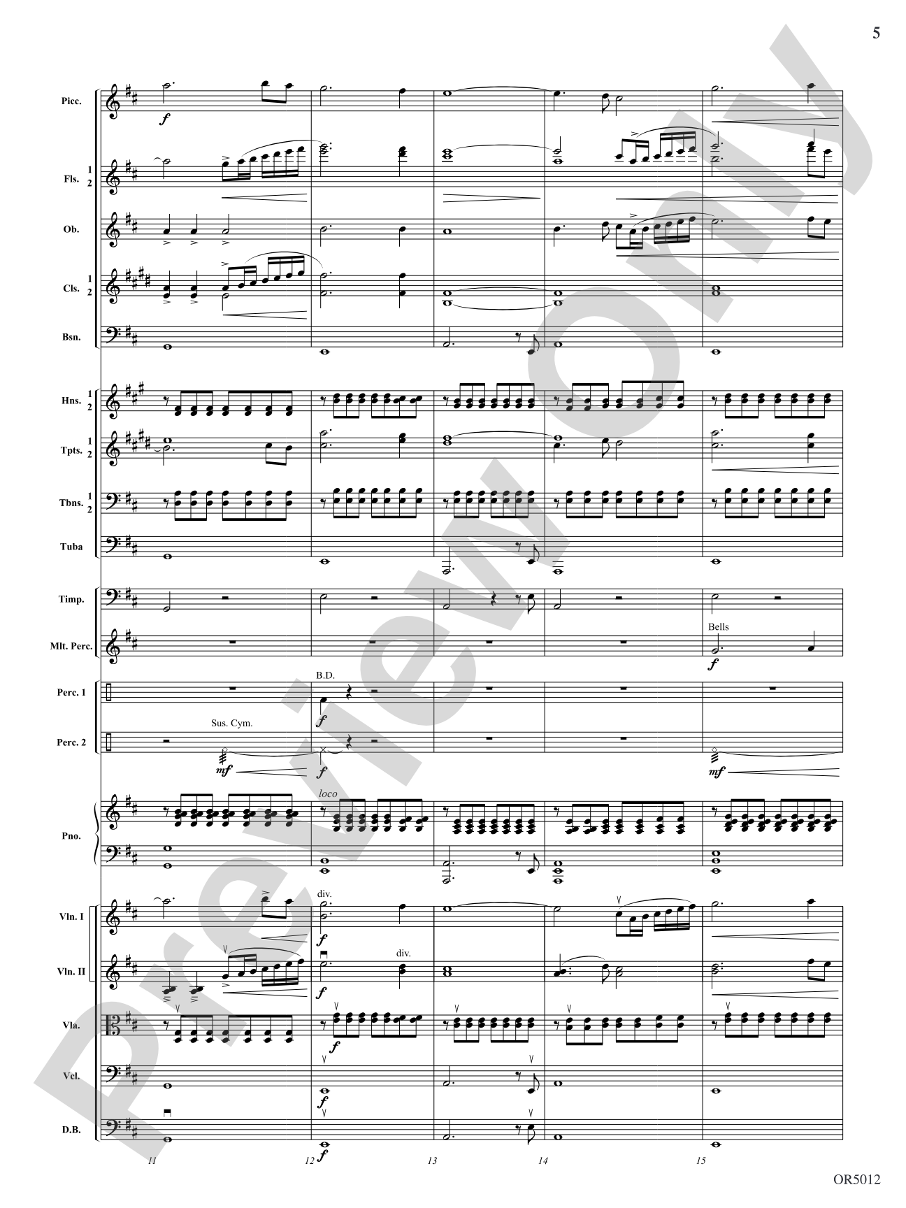 American Landscape: Full Orchestra Conductor Score & Parts