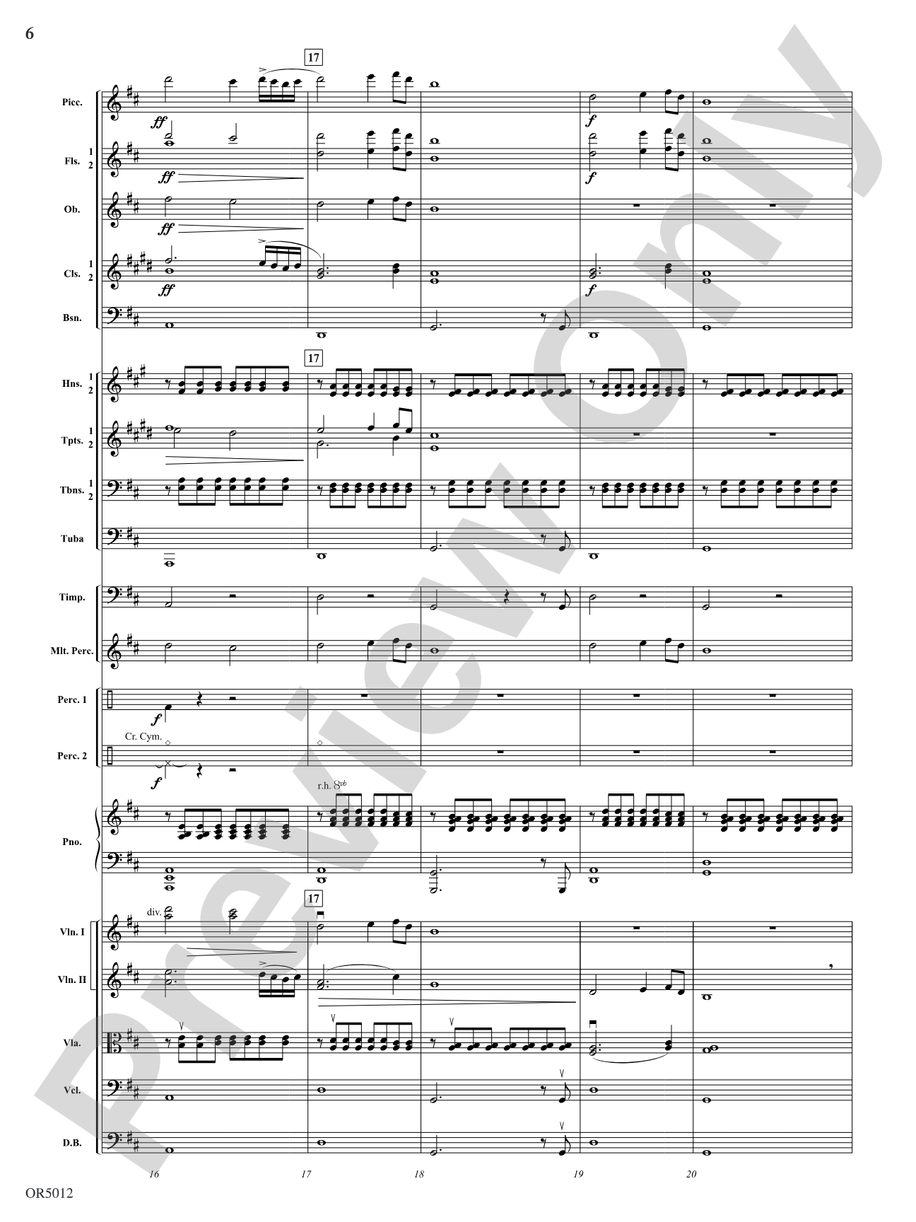American Landscape: Full Orchestra Conductor Score & Parts