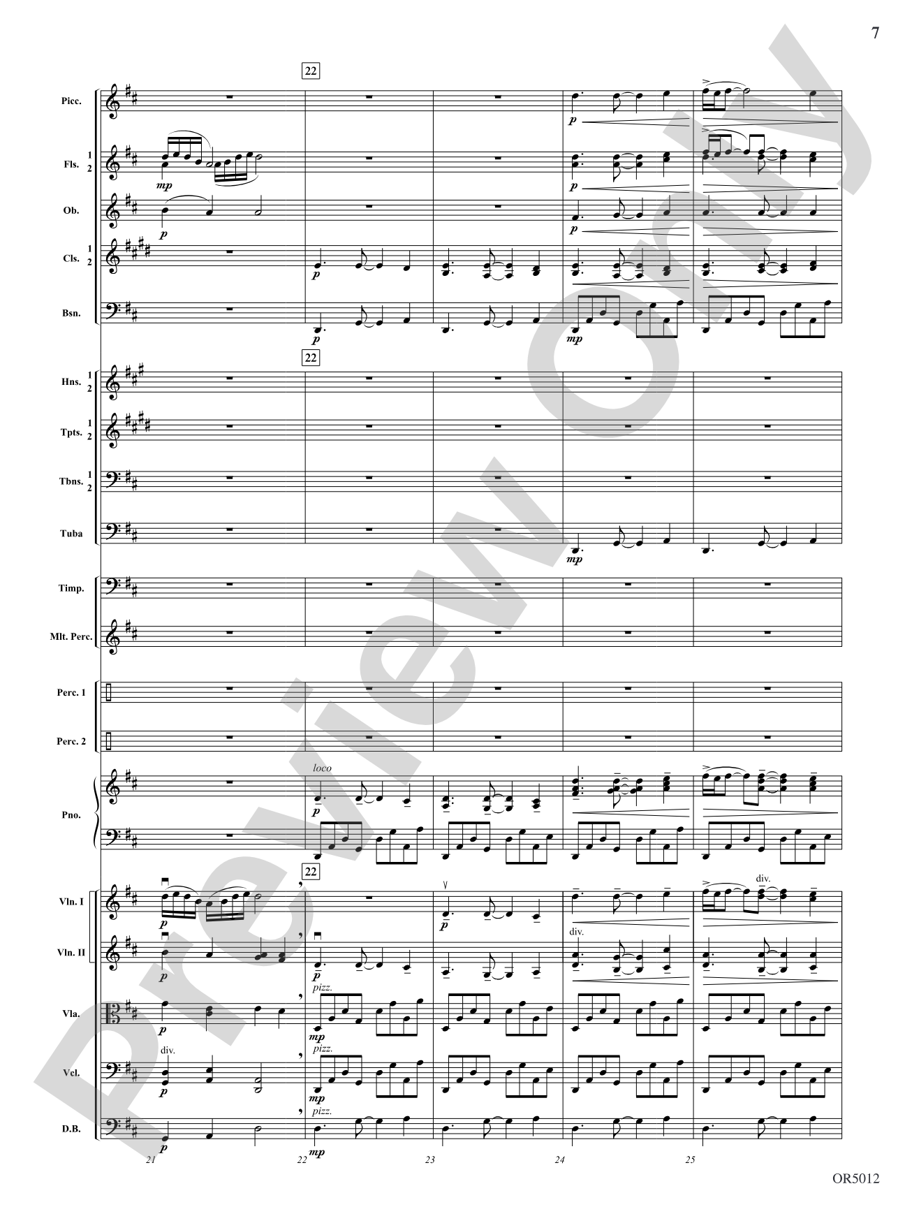 American Landscape: Full Orchestra Conductor Score & Parts