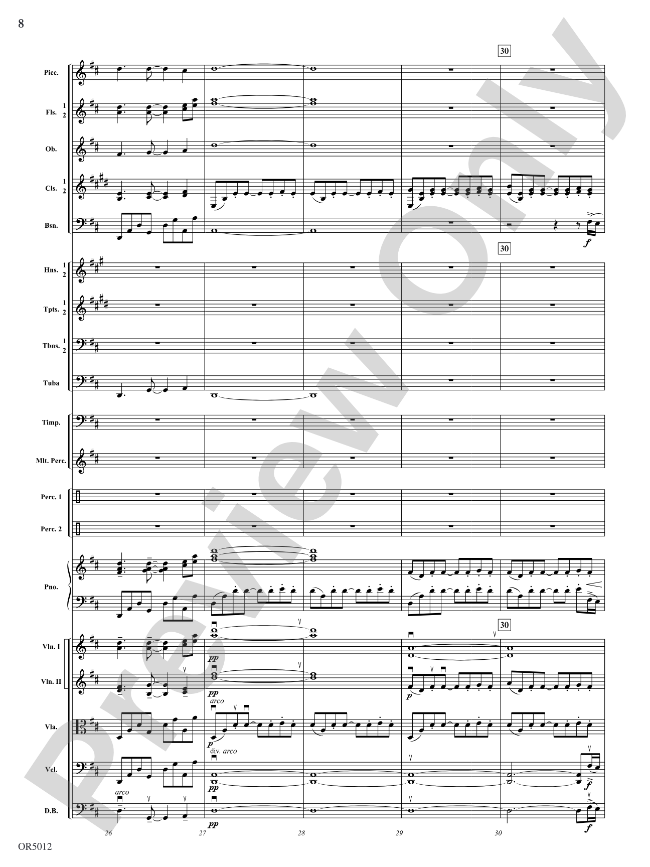 American Landscape: Full Orchestra Conductor Score & Parts