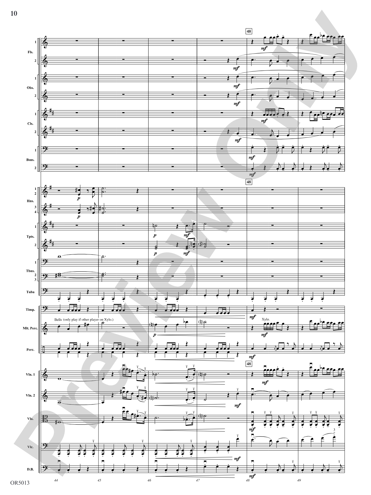 Three Riders Overture: Full Orchestra Conductor Score & Parts