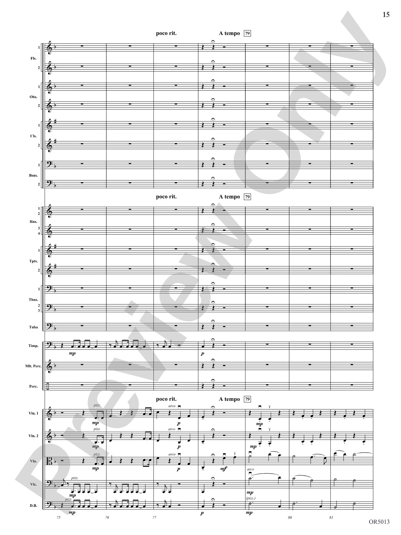 Three Riders Overture: Full Orchestra Conductor Score & Parts