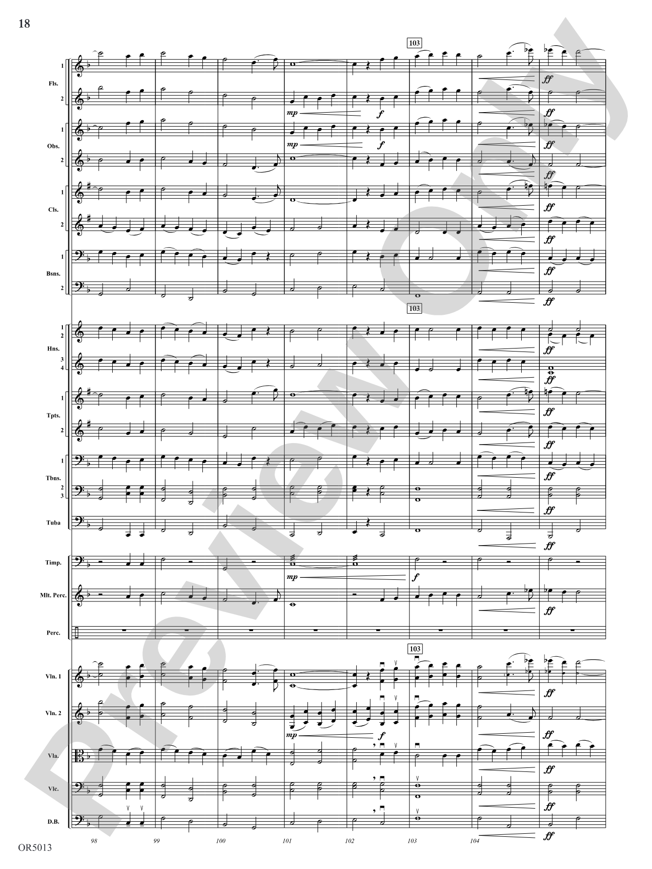 Three Riders Overture: Full Orchestra Conductor Score & Parts
