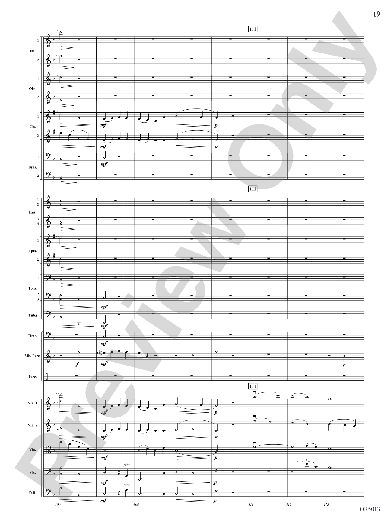 Three Riders Overture: Full Orchestra Conductor Score & Parts