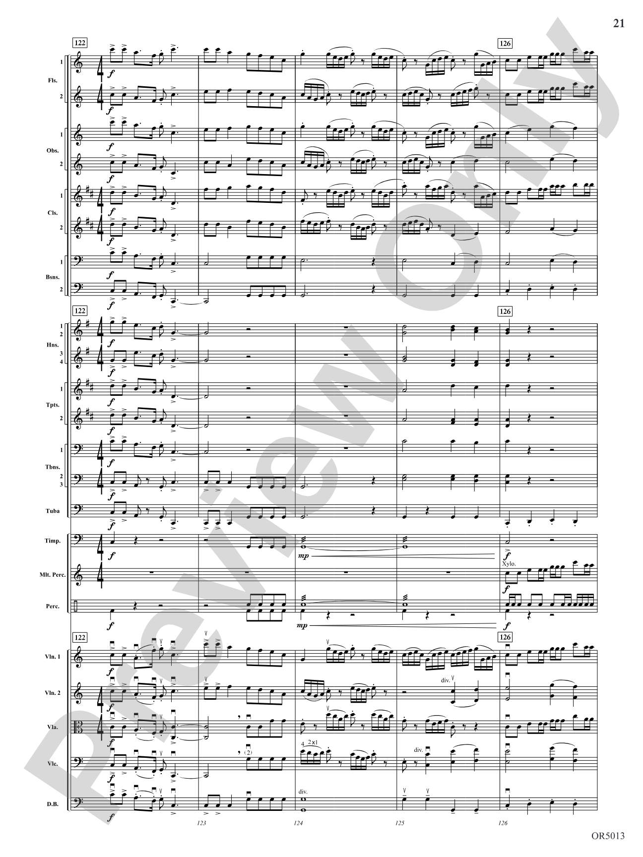 Three Riders Overture: Full Orchestra Conductor Score & Parts