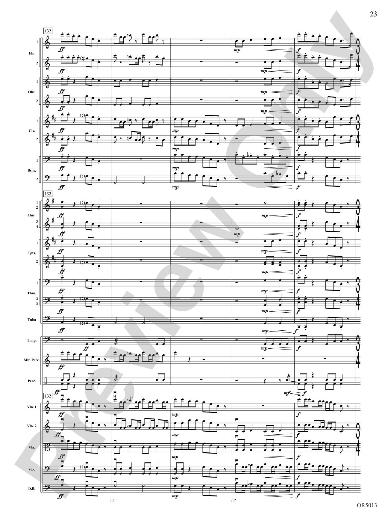 Three Riders Overture: Full Orchestra Conductor Score & Parts