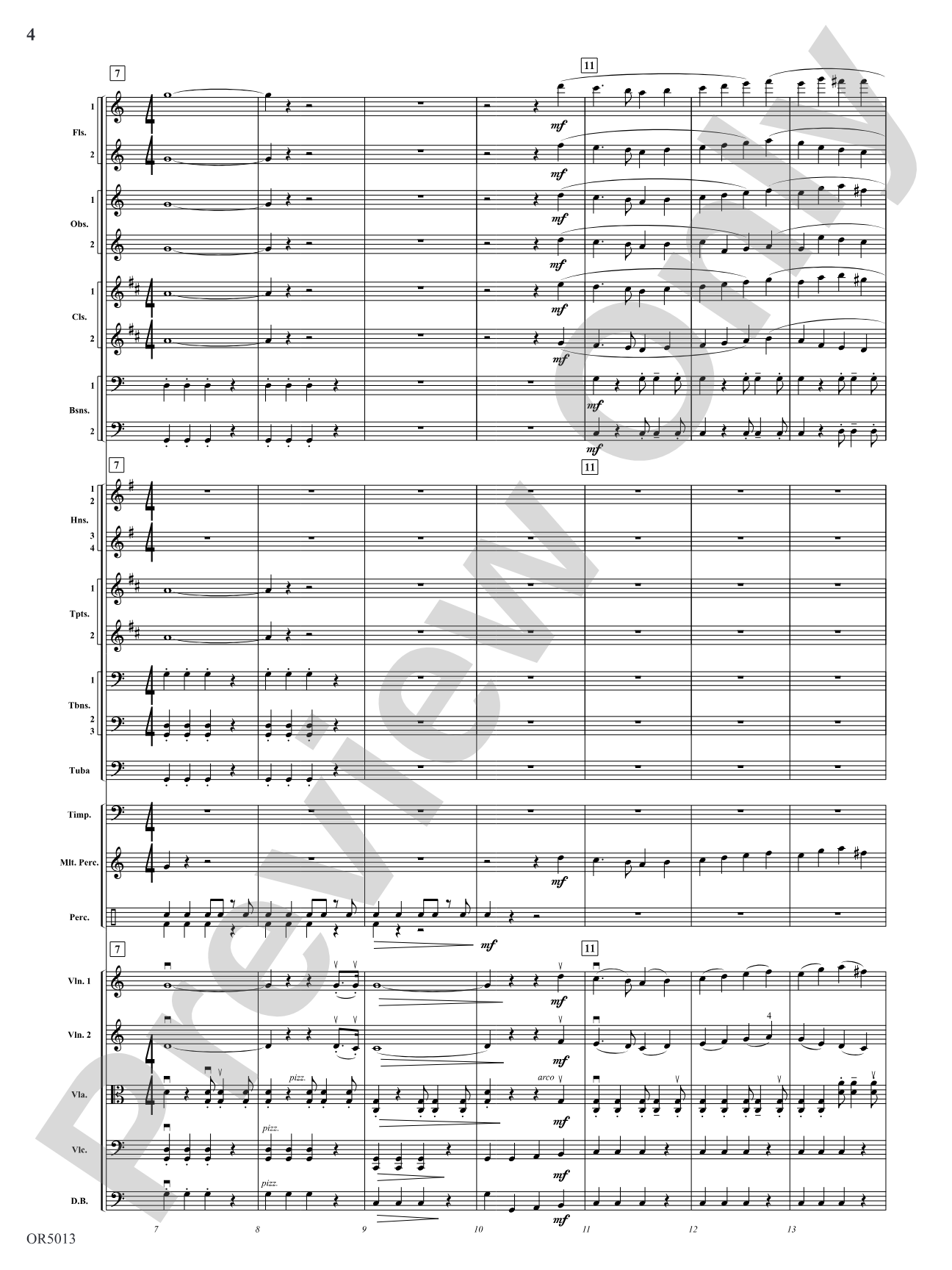 Three Riders Overture: Full Orchestra Conductor Score & Parts