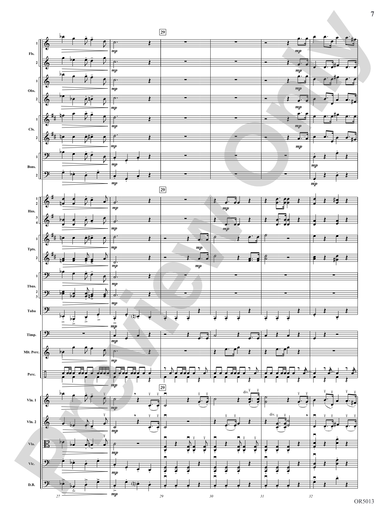 Three Riders Overture: Full Orchestra Conductor Score & Parts
