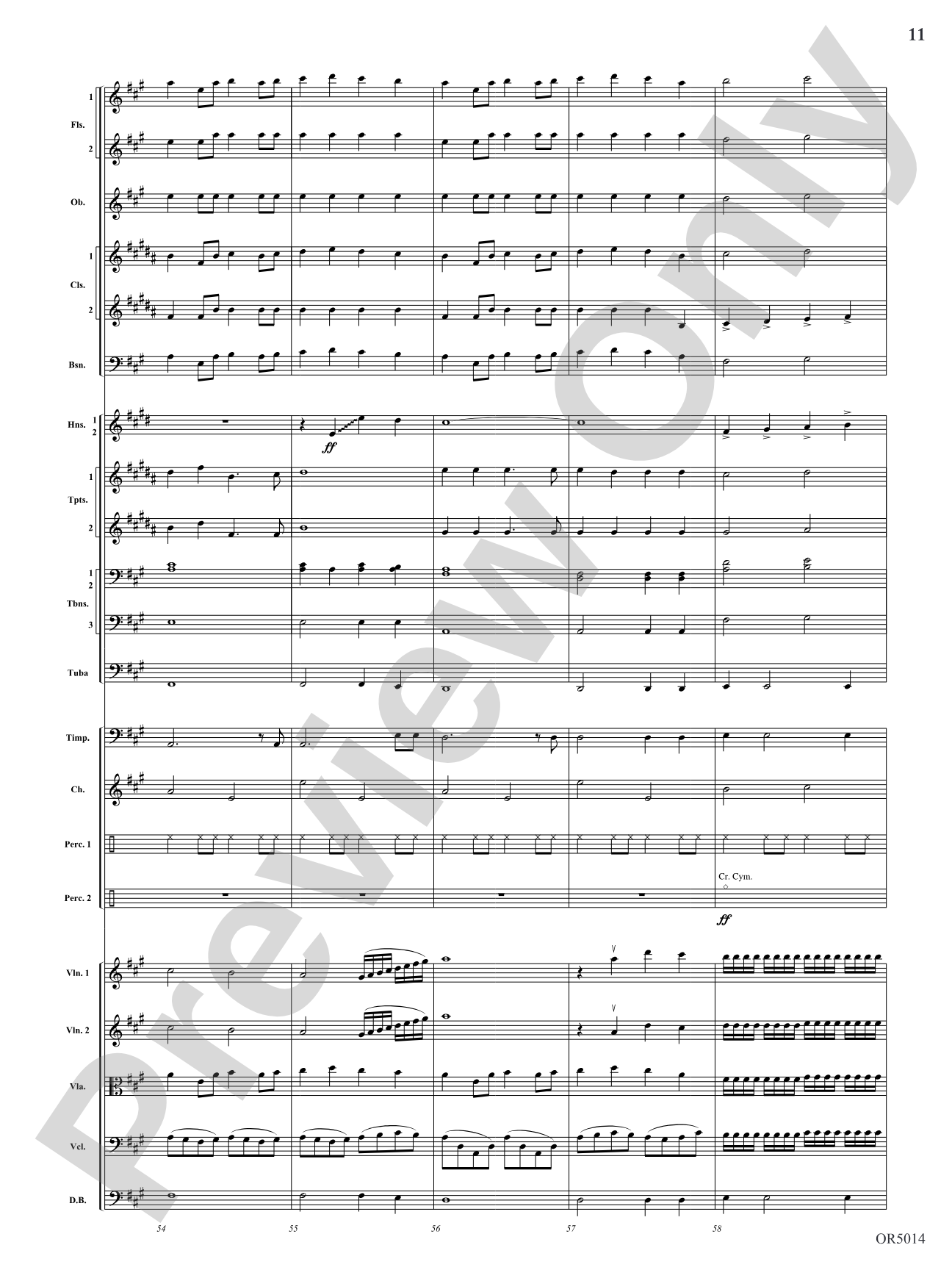 A Festive Fanfare: Score