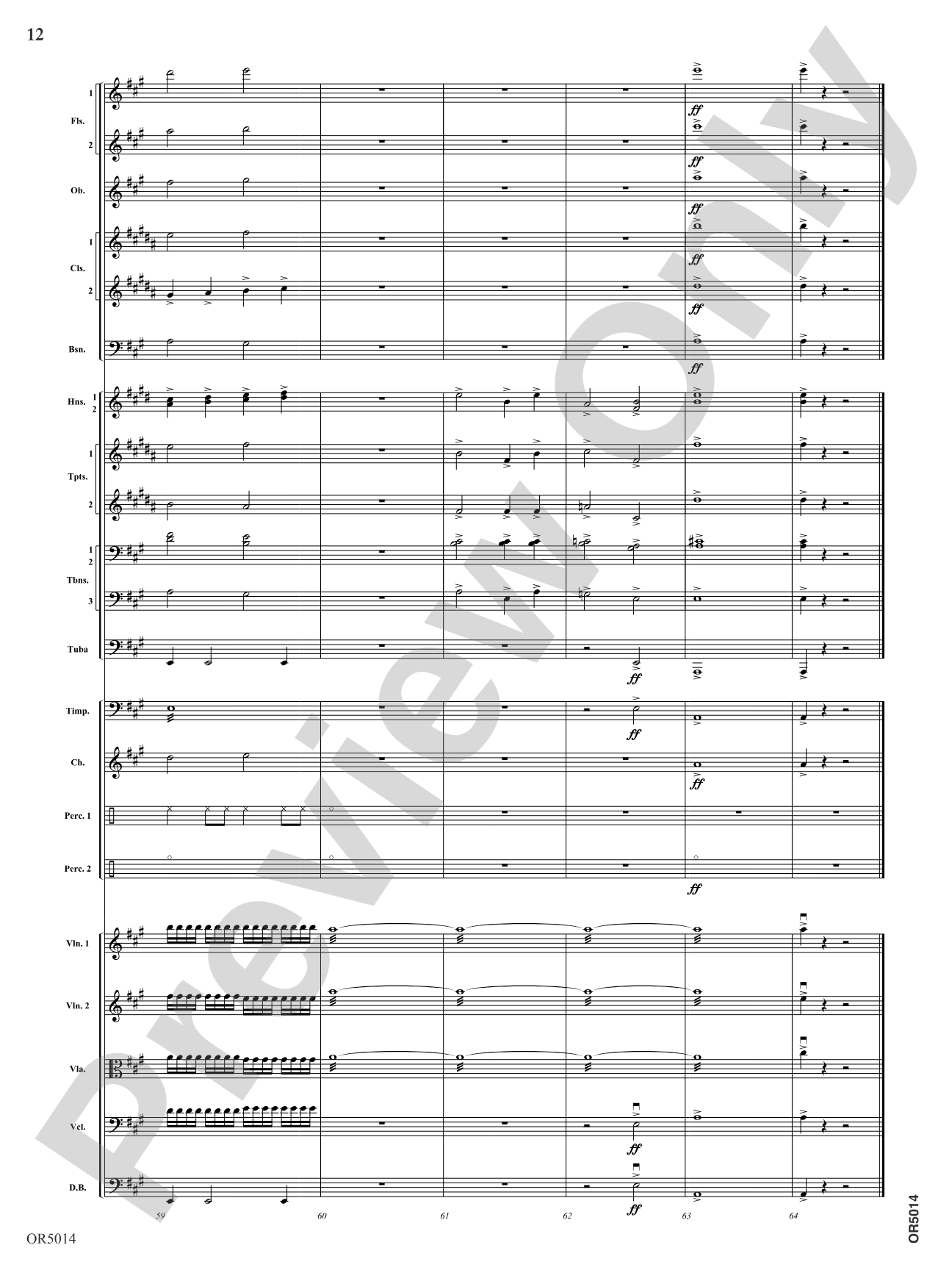 A Festive Fanfare: Score