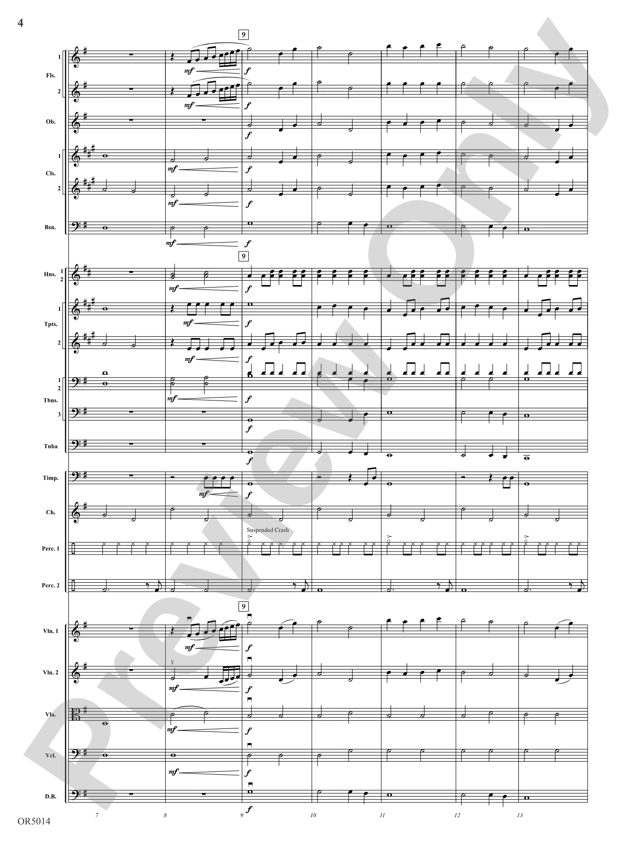 A Festive Fanfare: Score