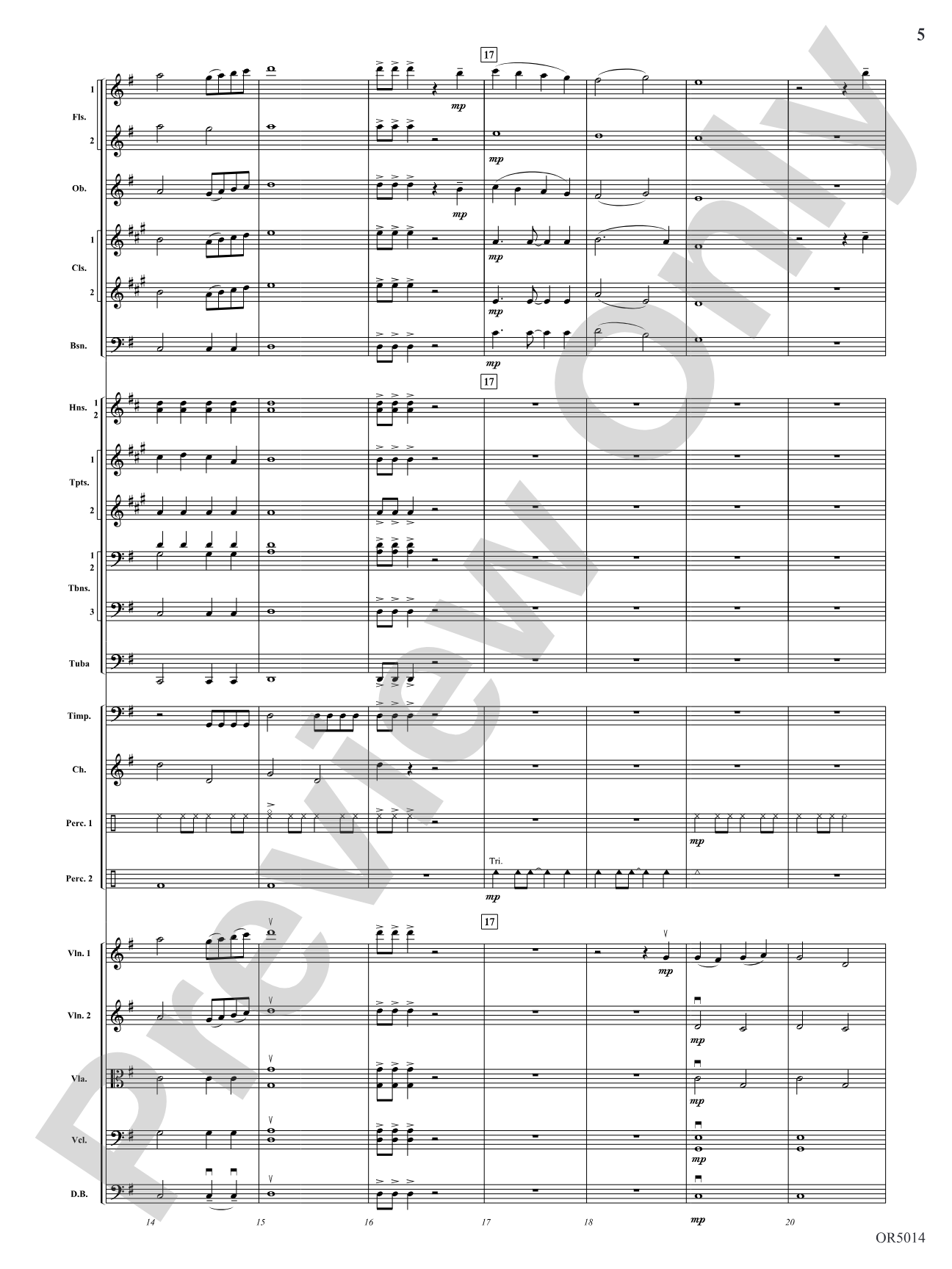 A Festive Fanfare: Score