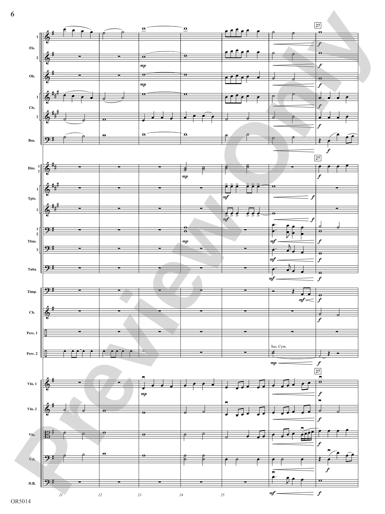 A Festive Fanfare: Score
