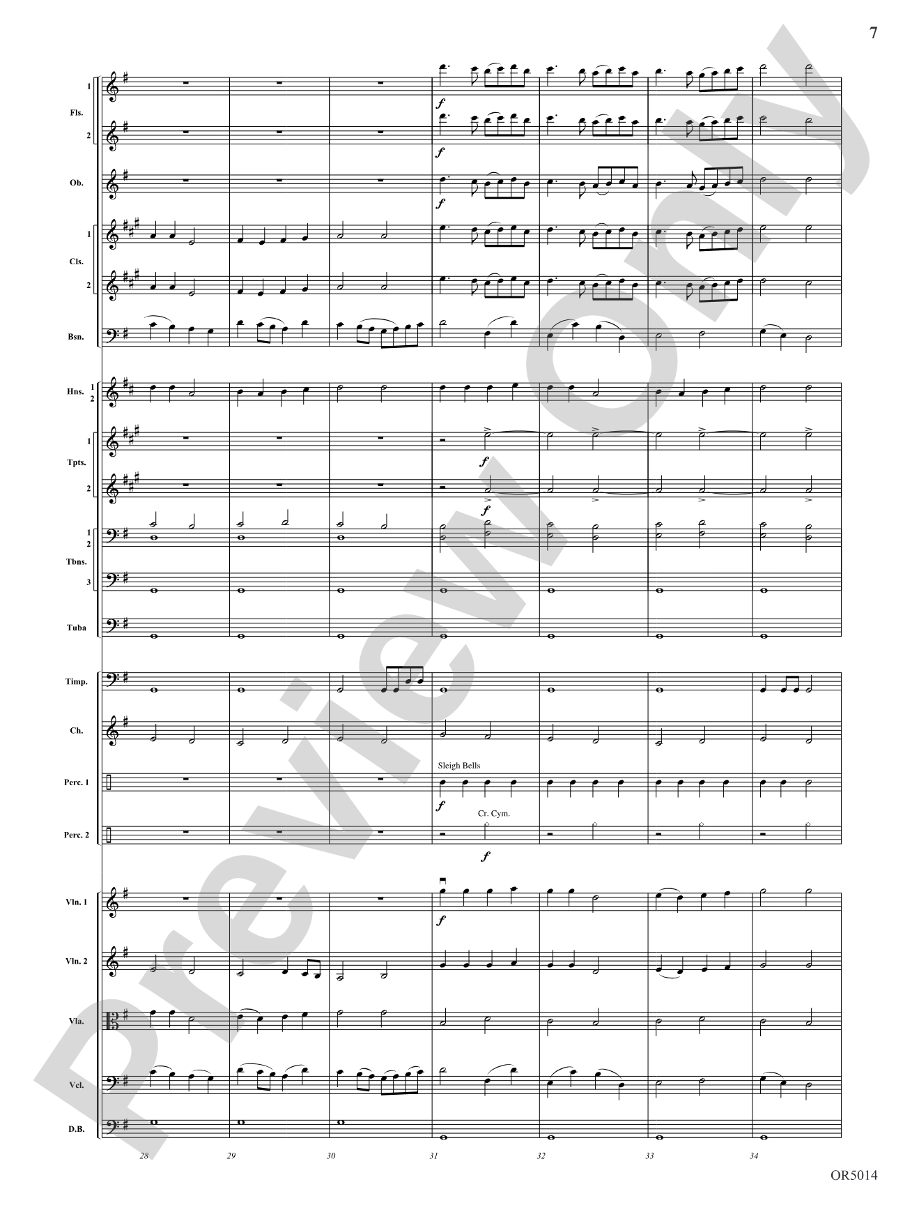 A Festive Fanfare: Score